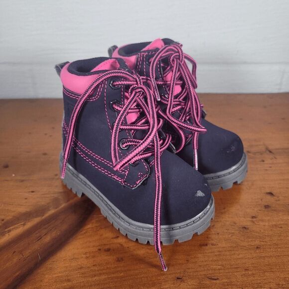 Fila Toddler Girl Ankle Utility lace up Boots Size 5 - Picture 1 of 8